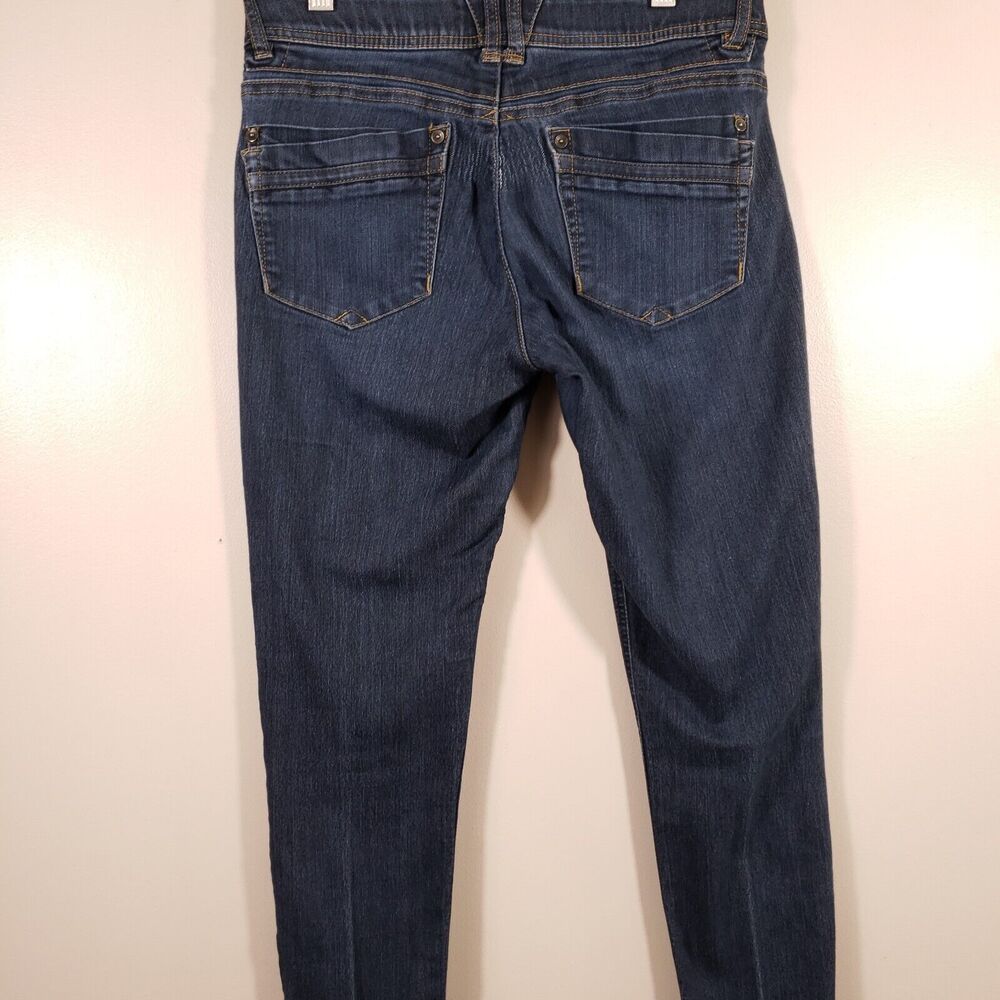 Democracy Jeans Womens 30x25 Size 4 Ab Tech Dark Wash Skinny Stretch Elastic - Picture 2 of 16